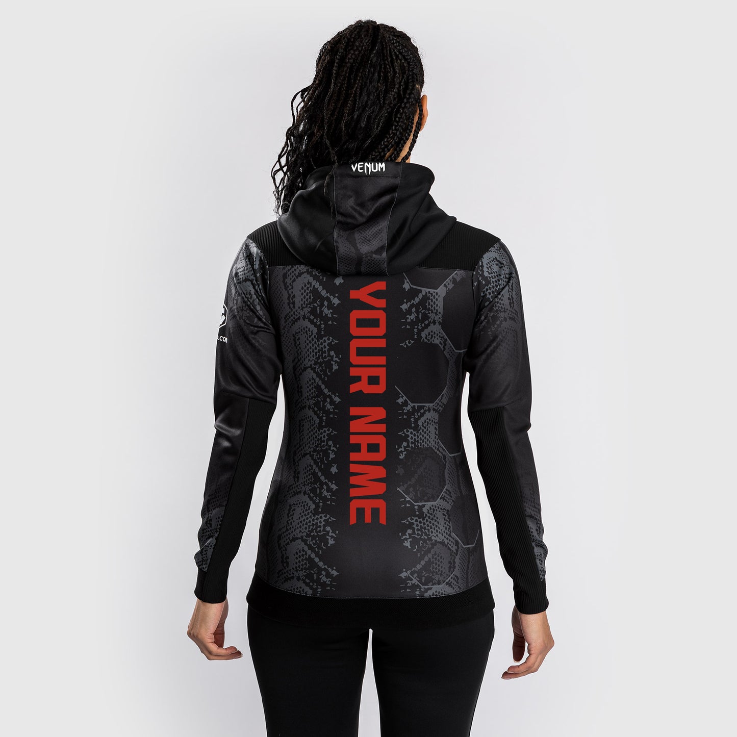 UFC Adrenaline by Venum Sudadera Personalizada Authentic Fight Night para Mujer - Negro
