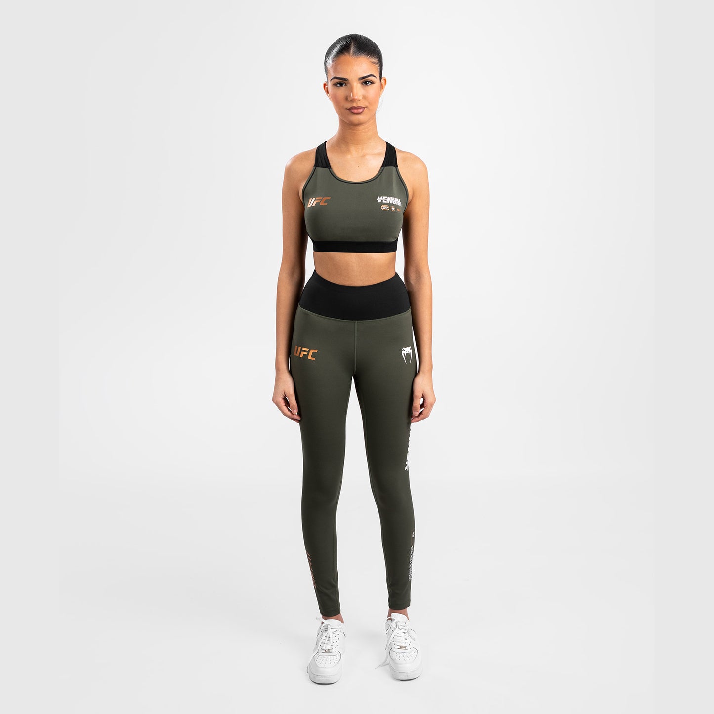 UFC Adrenaline by Venum Fight Week Performance Tight para Mujer - Caqui/Bronce