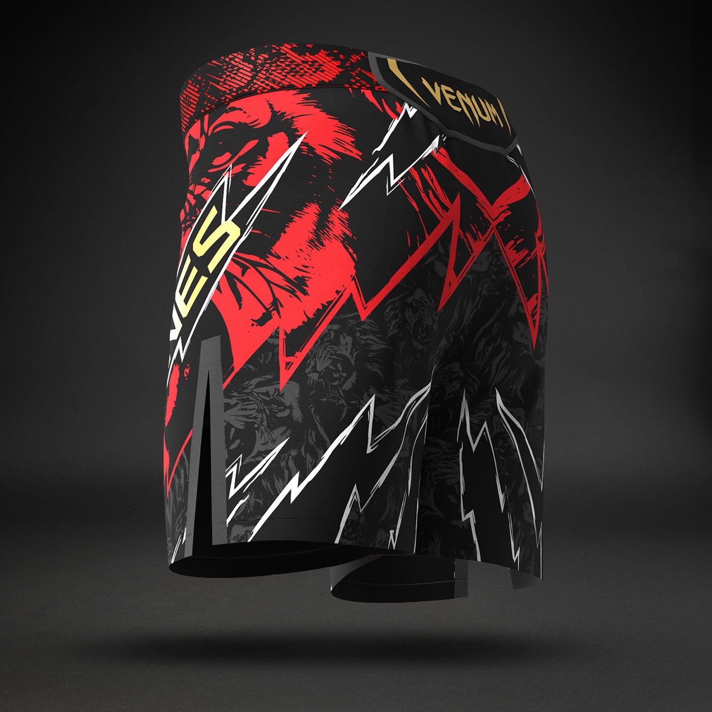 UFC Unrivaled by Venum Jon Jones Pantalones Cortos de Lucha para Hombres - Rojo