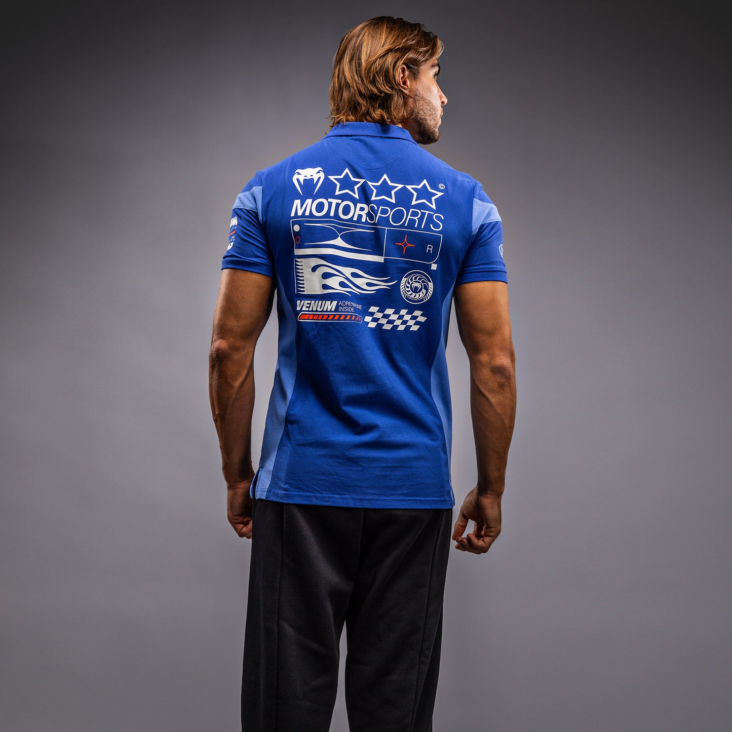 Venum Motorsport Polo de Algodón - Azul Real