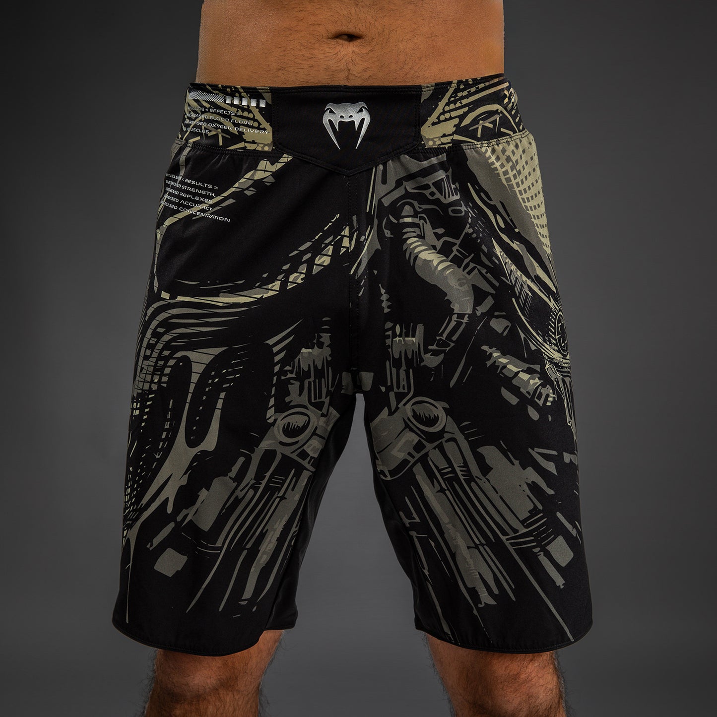 Venum Invader Pantalones de Lucha - Negro/Sand