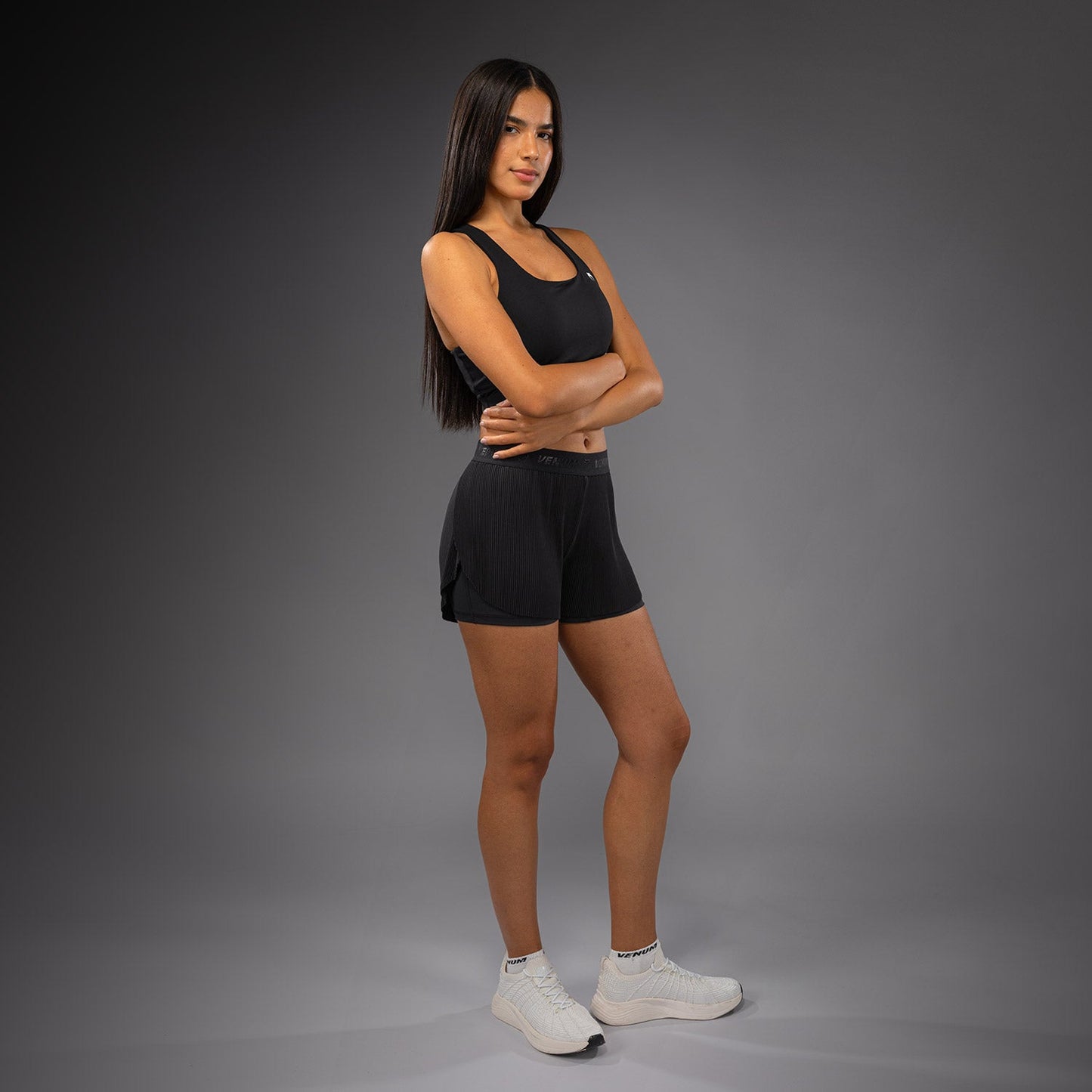 Venum Flowfit Pantalones Cortos de Entrenamiento Mujer - Negro