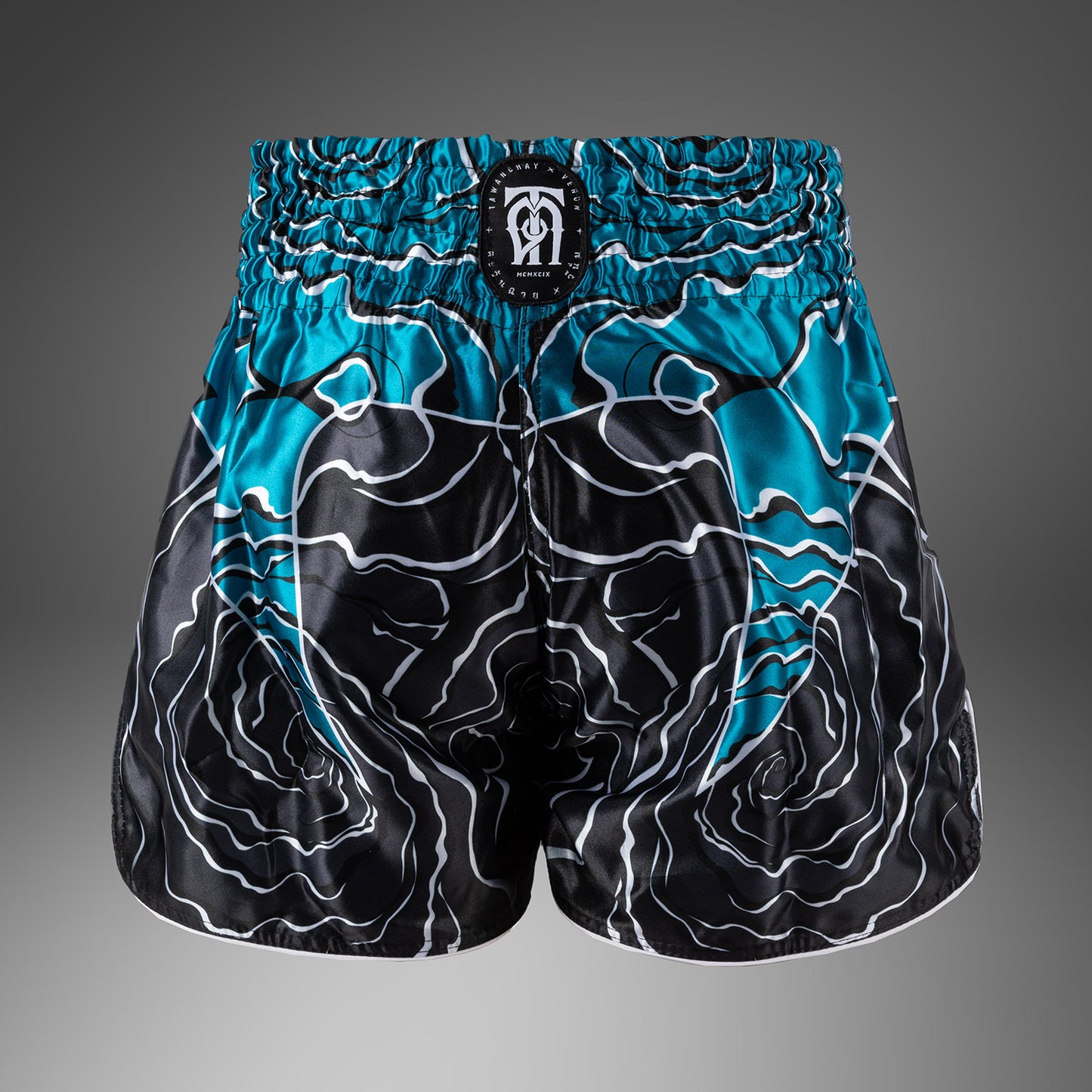 Venum x Tawanchay Pantalones Cortos de Muay Thaï – Negro/Blanco
