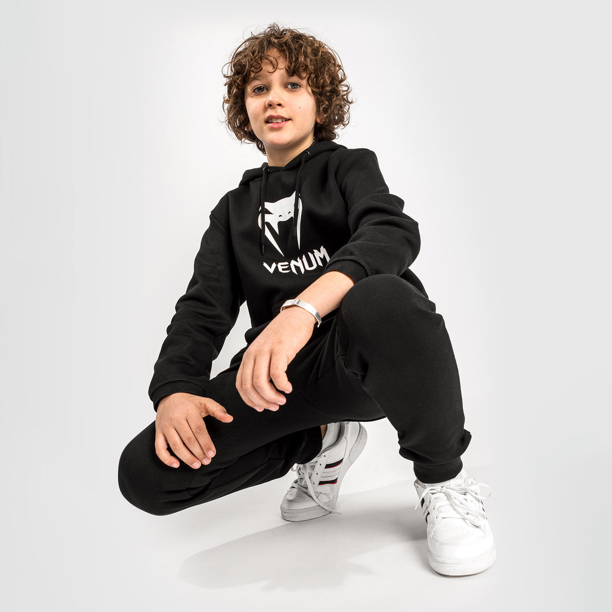 Venum Classic Sudadera con Capucha Para Niños - Negro