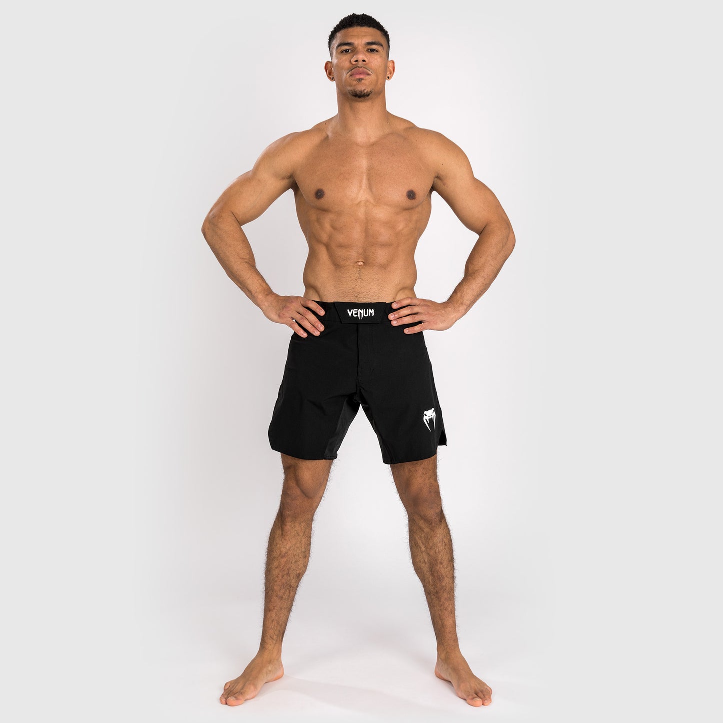 Venum Contender Pantalones cortos de lucha para hombre - Negro/Blanco