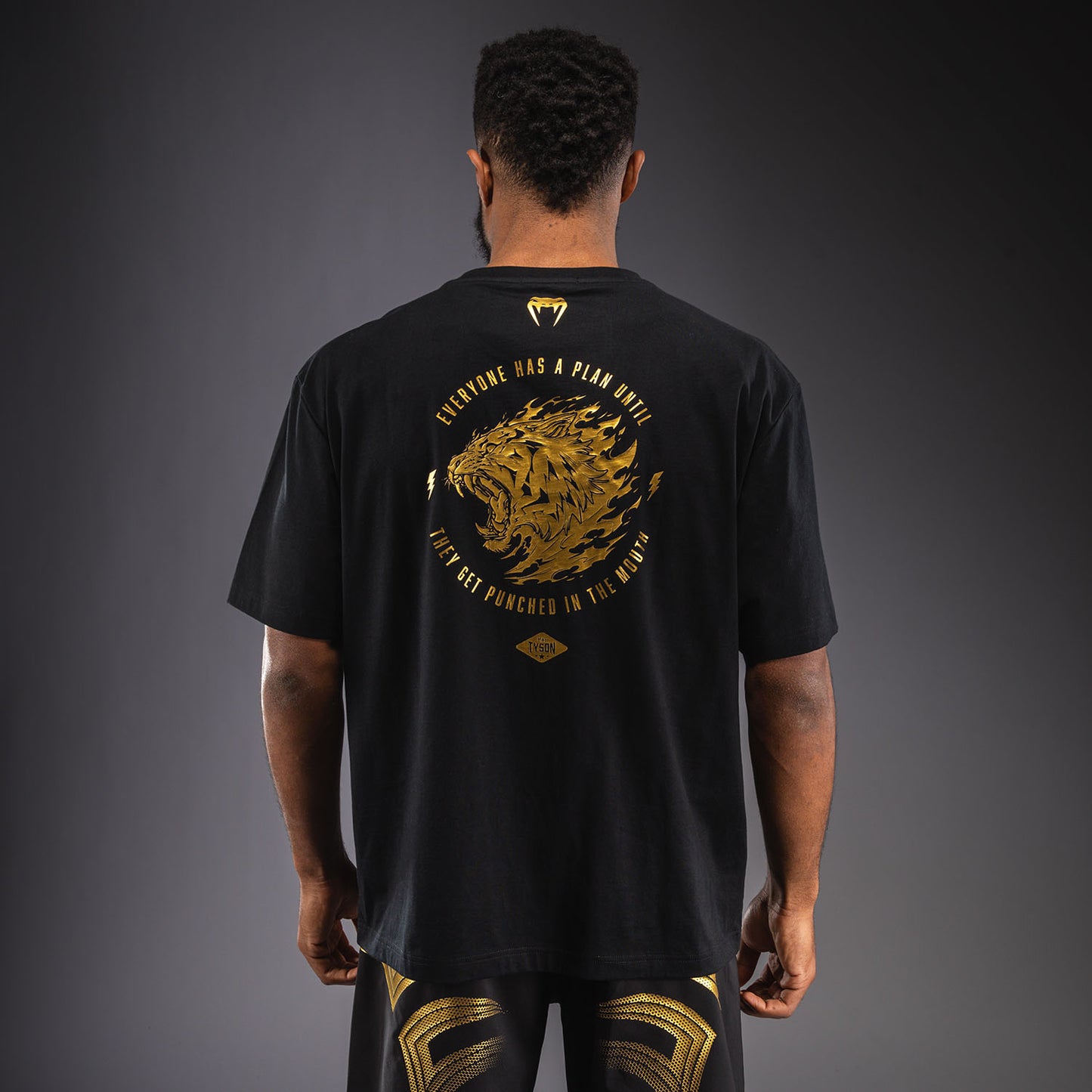 Venum x Mike Tyson Tiger Camiseta Tiger - Negro/Oro