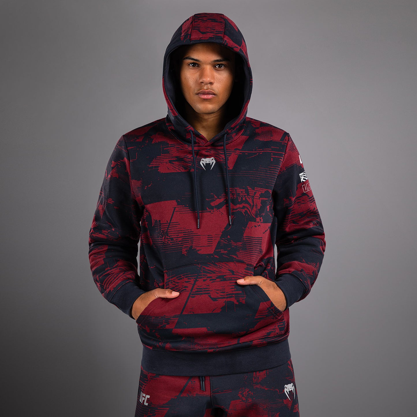 UFC Zenith by Venum Authentic Fight Week Sudadera Hombre - Azul marino/Burdeos/Plateado