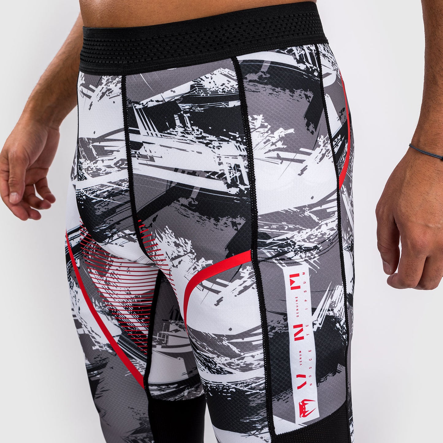 Venum Electron 3.0 Pantalones de compresión - Gris/Rojo
