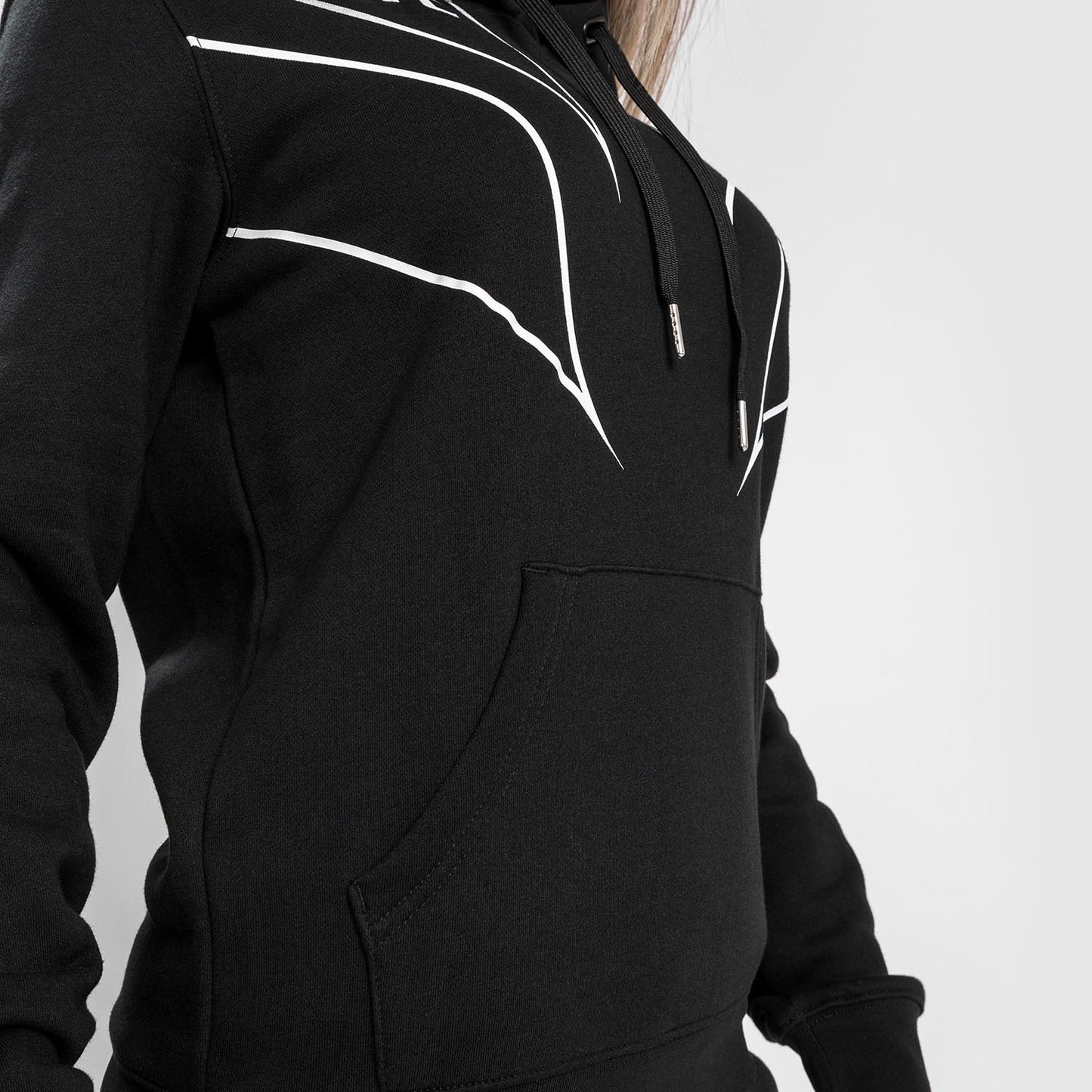 Sudadera con capucha UFC Venum Fight Night 2.0 para mujer - Negra