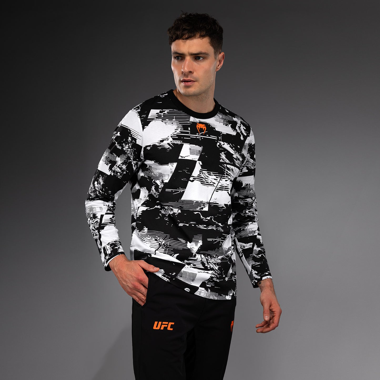 UFC Zenith by Venum Authentic Fight Week Camiseta de manga larga Hombre - Blanco