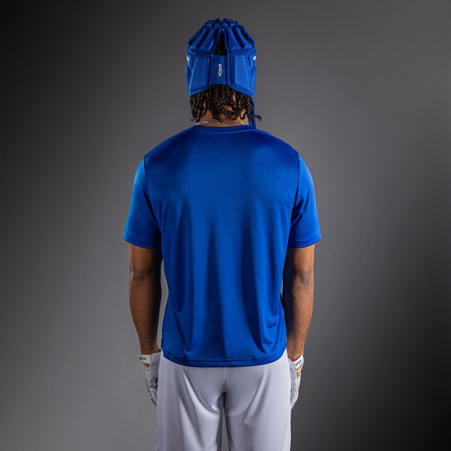 Venum Lineup Camiseta Manga Corta Performance - Azul Real/Blanco