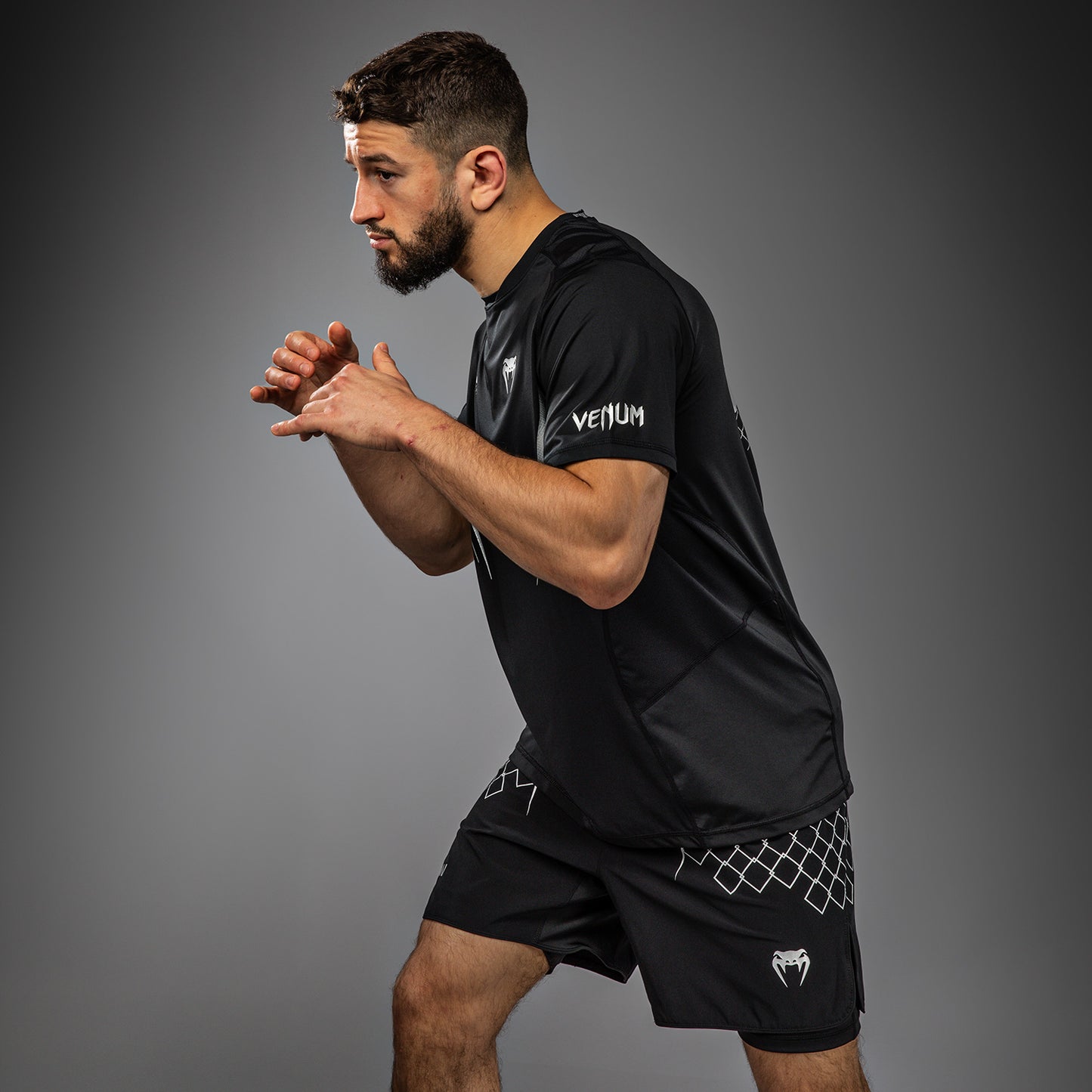 Venum x WOW FC Camiseta Dry-Tech - Negro/Gris Plateado