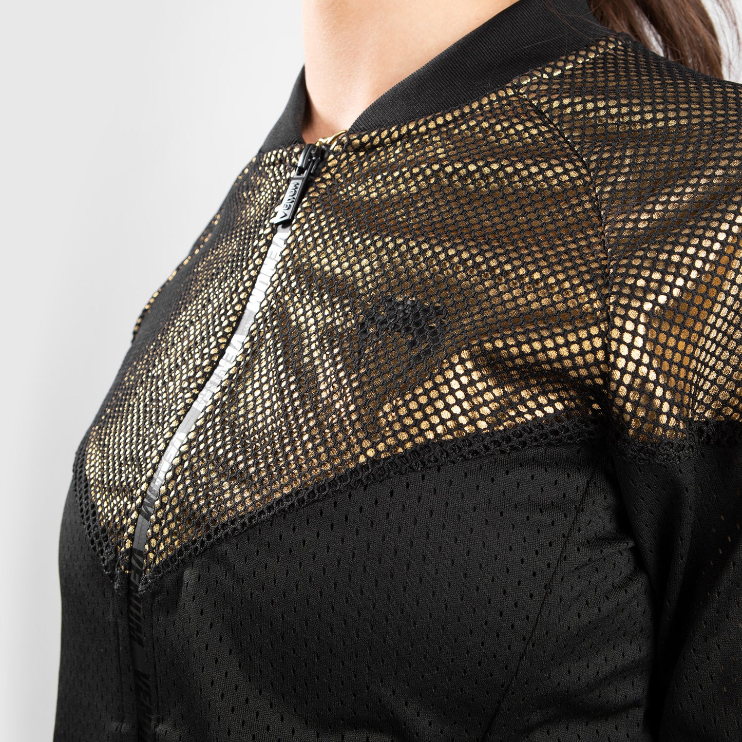 Chaqueta de malla Venum Lightning - Para mujer - Negro/Dorado