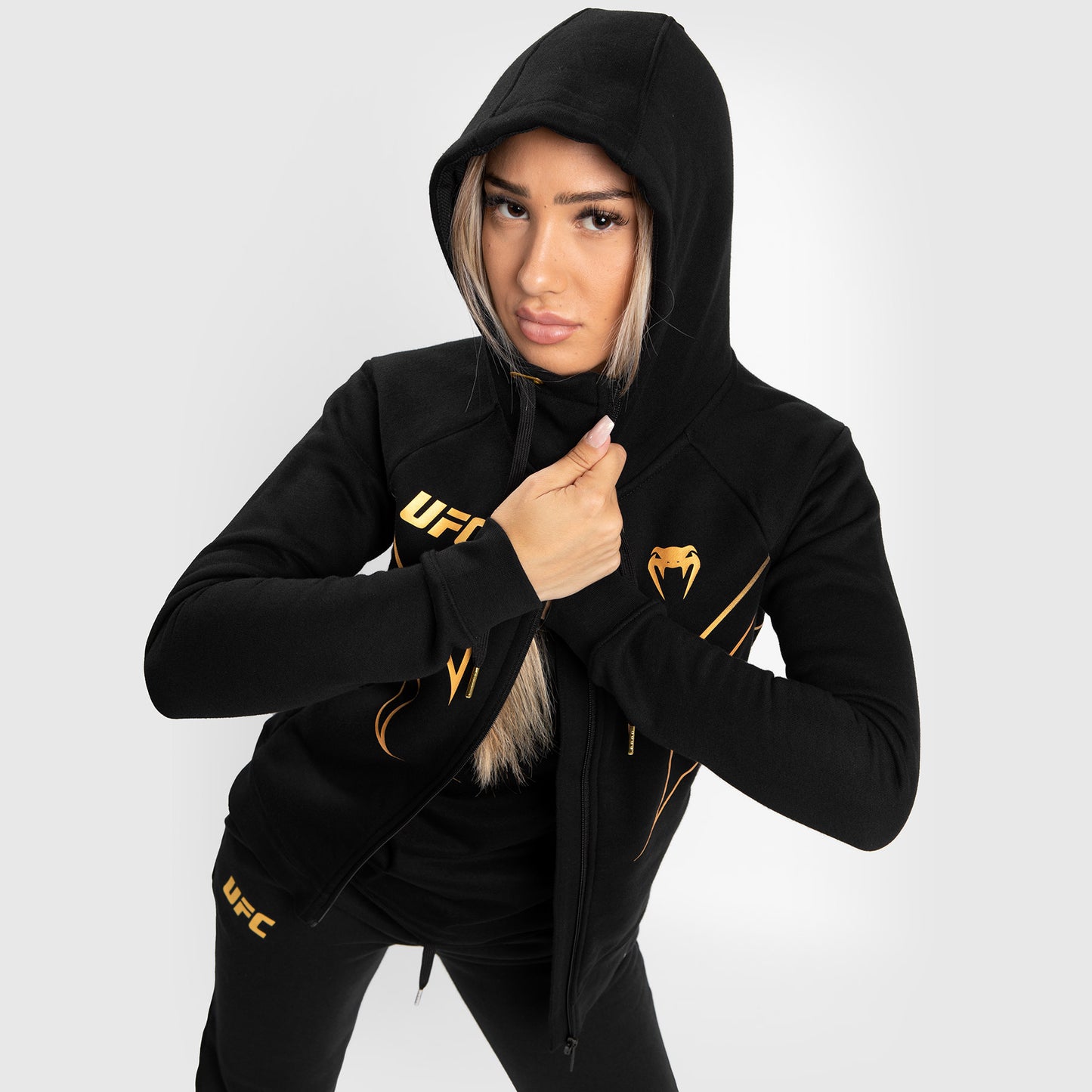 Replica de UFC Venum Fight Night 2.0 Sudadera con cremallera para mujer - Champion