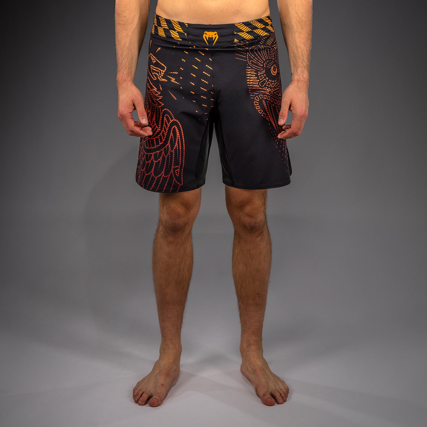 Venum Quetzal Fury Fightshorts - Negro/Rojo Fury/Mandarina