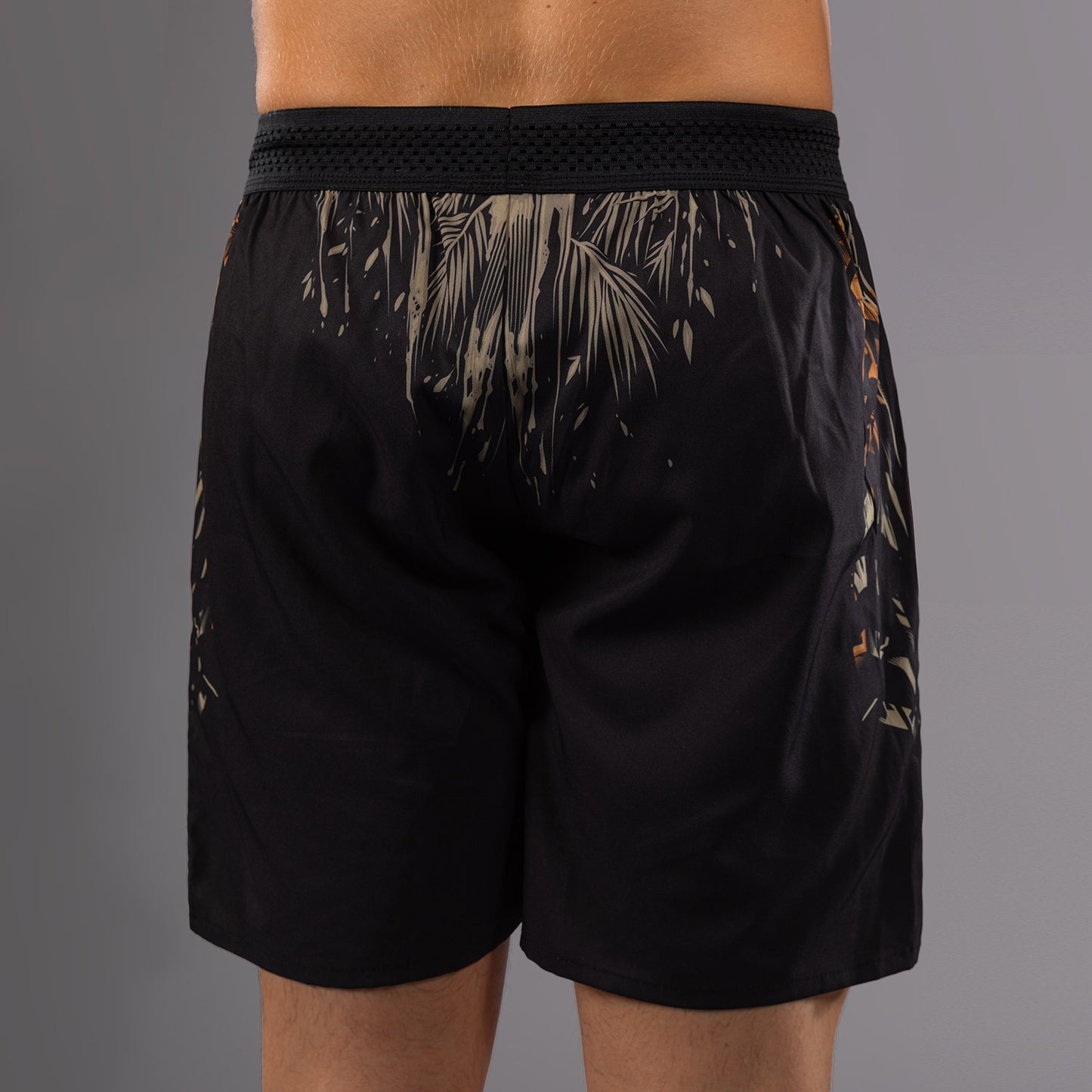 Venum Tiger Pantalones Cortos de Entrenamiento para Hombre - Negro/Naranja Neón