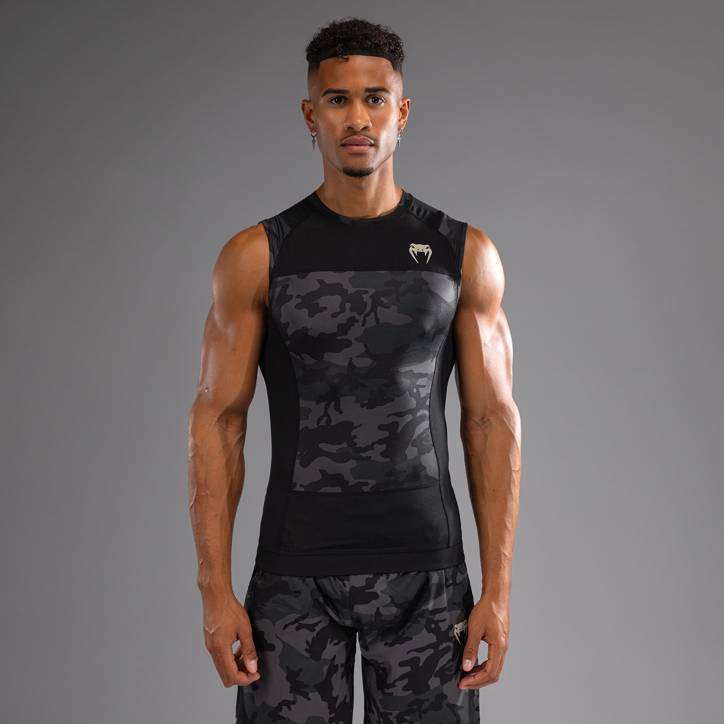 Venum G-Fit Air Rashguard sin Mangas para Hombre - Camuflaje Urbano Digital