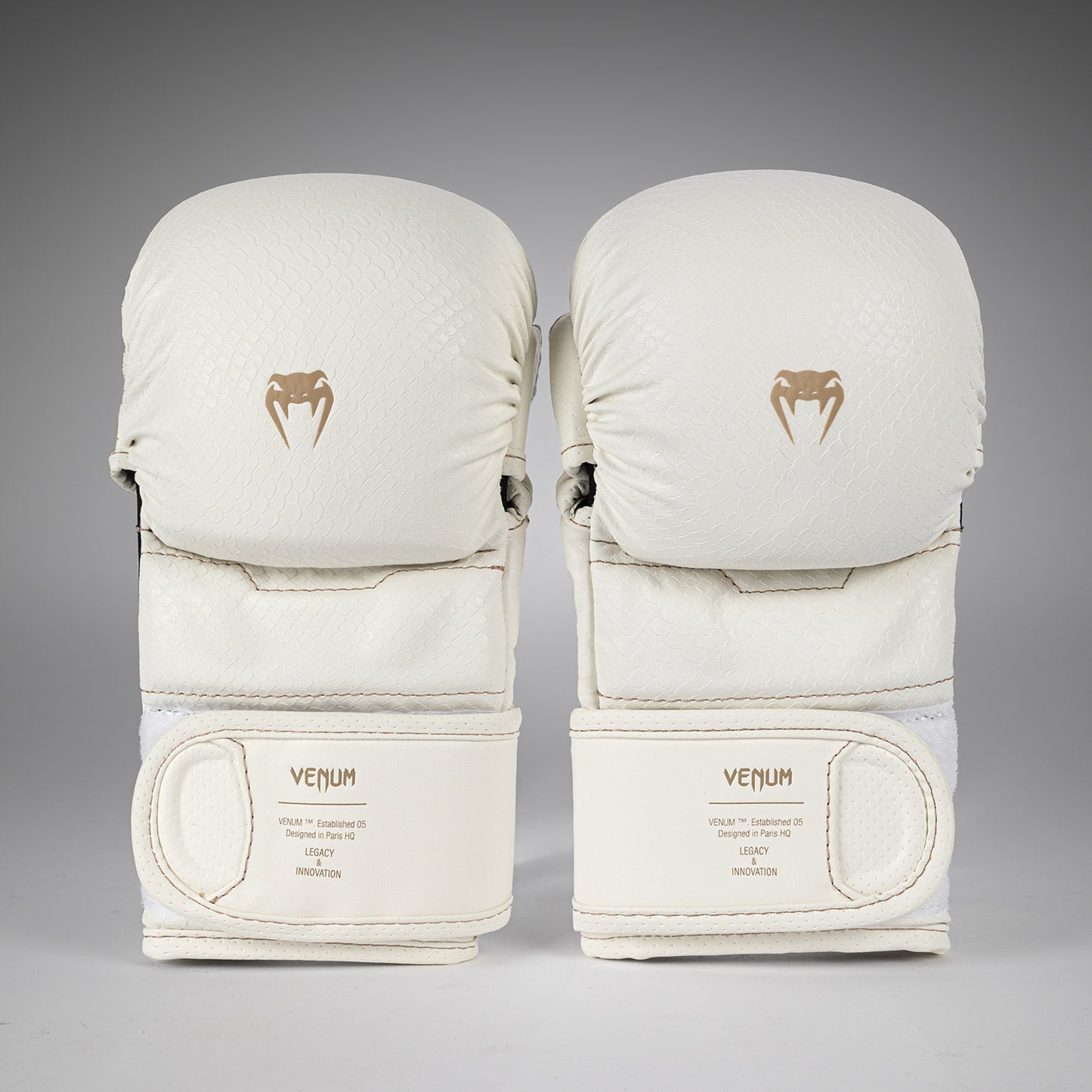 Venum Impact Evo Scales Guantes de Sparring MMA – Marfil