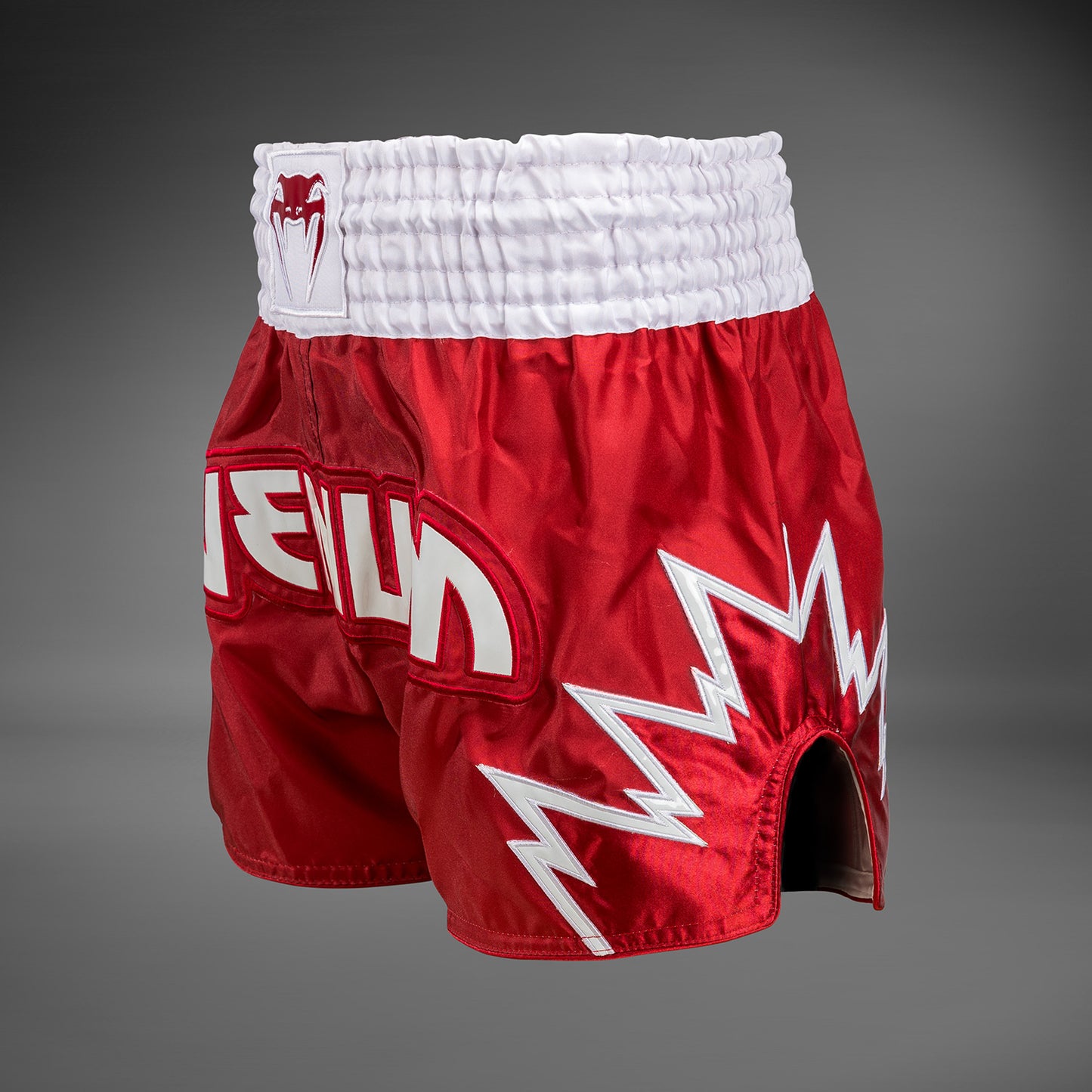 Venum Inferno Pantalones cortos de Muay Thai - Rojo/Blanco