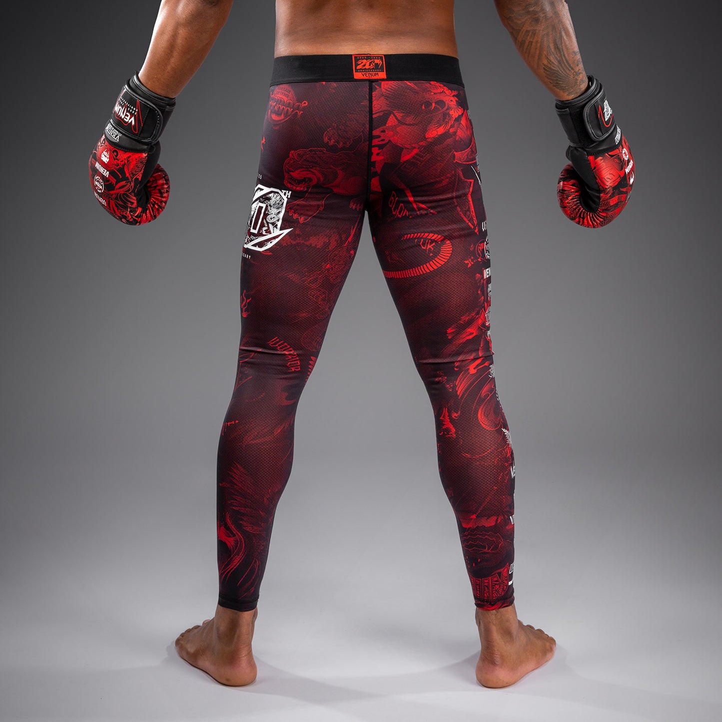 Venum 20th Anniversary Spats - Negro/Rojo