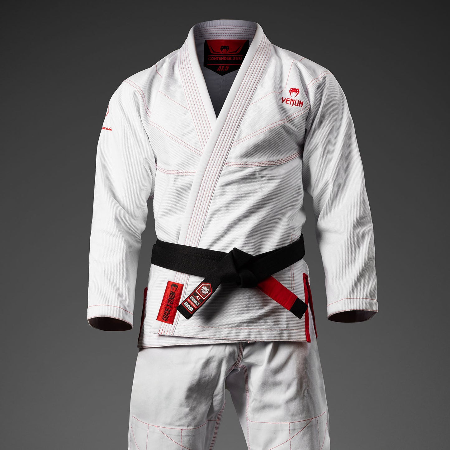 Venum x Roger Gracie Signature Kimono de BJJ - Blanco/Rojo