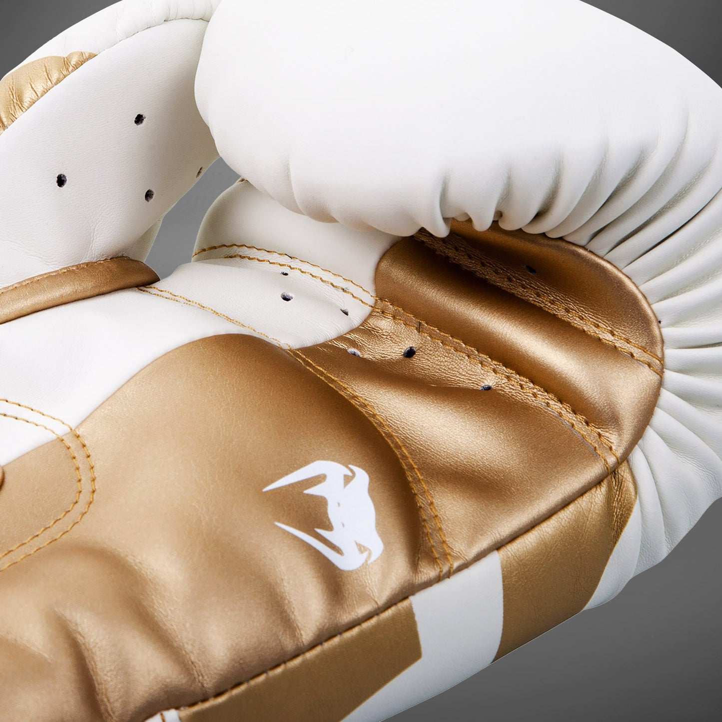 Guantes de Boxeo Venum Elite - Blanco/Oro