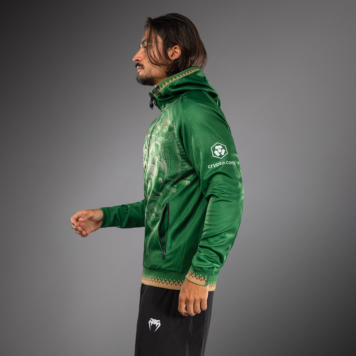 Noche UFC 2.0 By Venum Authentic Fight Night Sudadera con Capucha - Verde