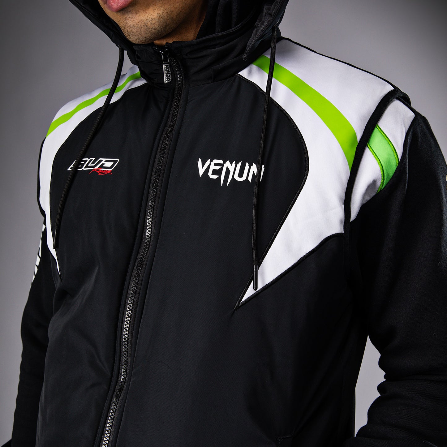 Venum x Bud Racing Chaqueta sin mangas para Hombre - Negro/Blanco/Verde lima