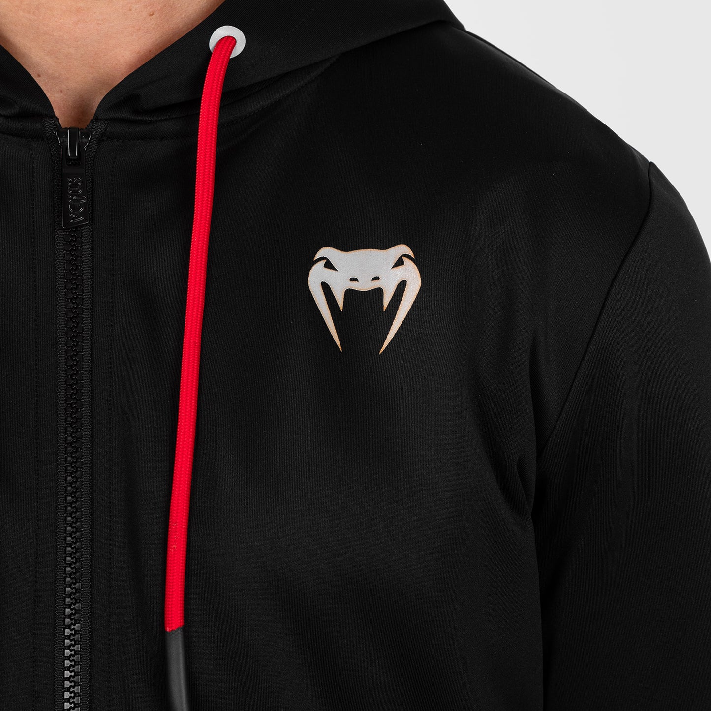 UFC Venum Performance Institute 2.0 Sudadera con cremallera para hombre - Negra/Roja