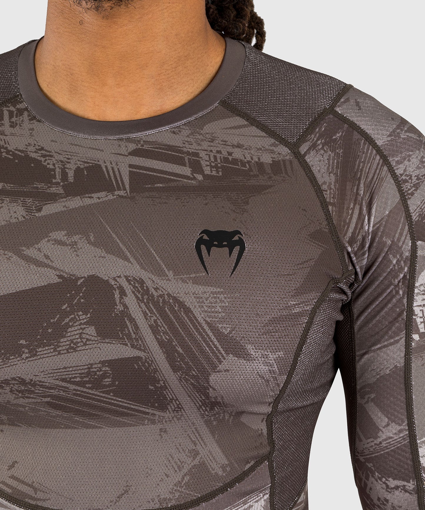 Venum Electron 3.0 Lycra Manga Larga - Sable
