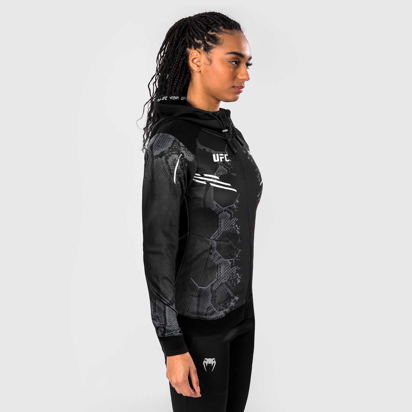 UFC Adrenaline by Venum Sudadera Personalizada Authentic Fight Night para Mujer - Negro