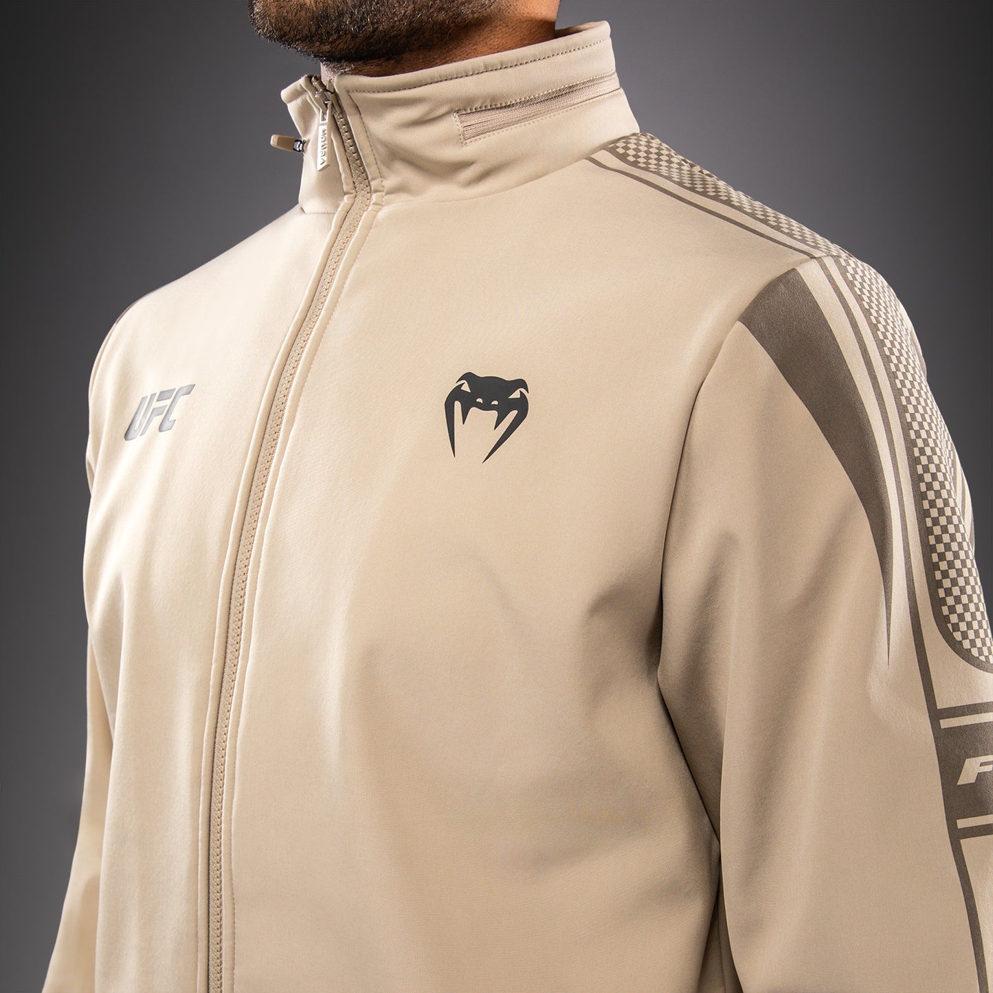 Venum UFC Unity by Venum Authentic Fight Week Sudadera con Capucha y Cremallera para Hombre - Arena