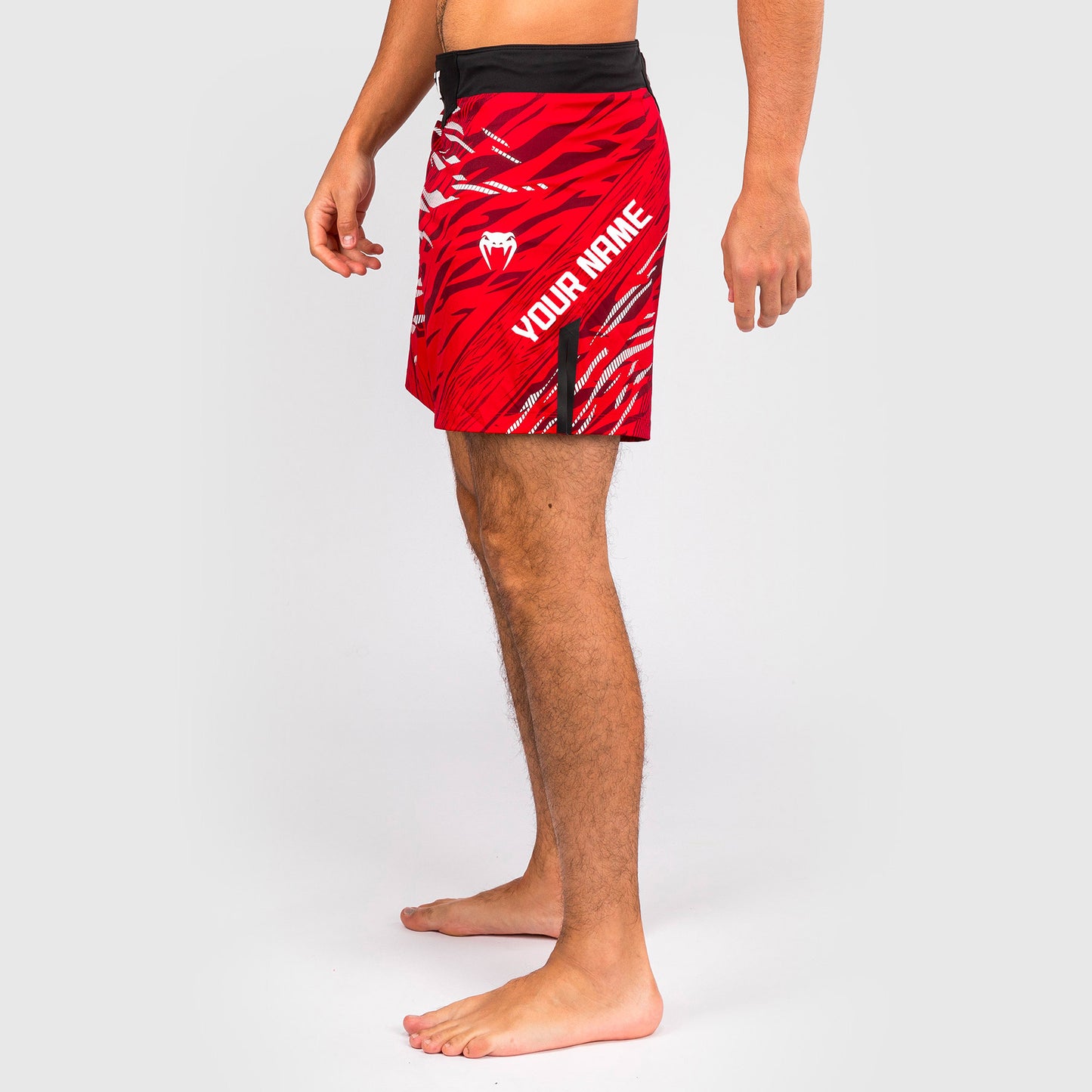 UFC Fusion by Venum Personalizados Authentic Fight Night Shorts de Lucha para Hombre - Ajuste Corto - Rojo