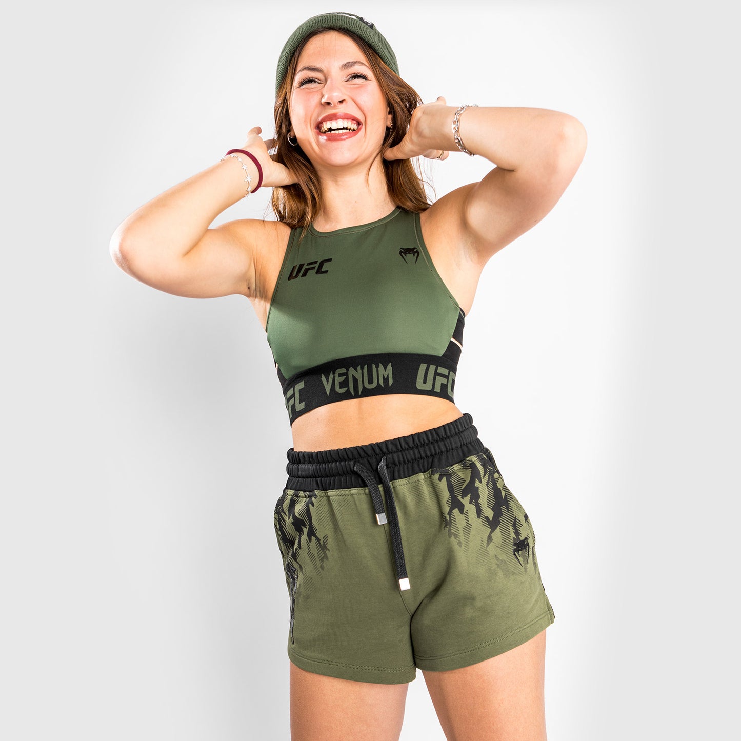 Venum UFC Authentic Fight Week Sujetador de Pesaje para Mujer – Caqui