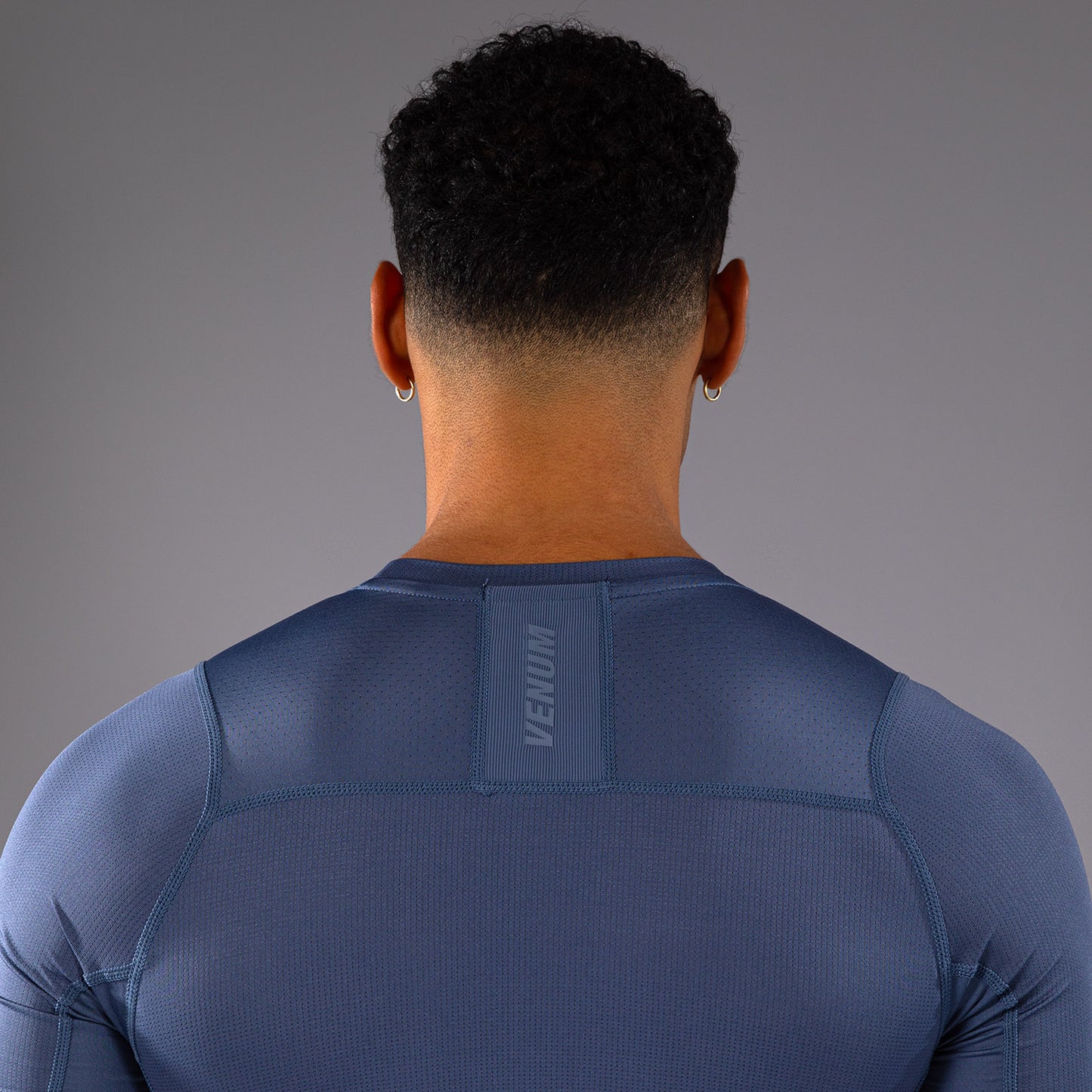 Venum G-Fit Air Rashguard de Manga Corta para Hombre - Azul Niebla