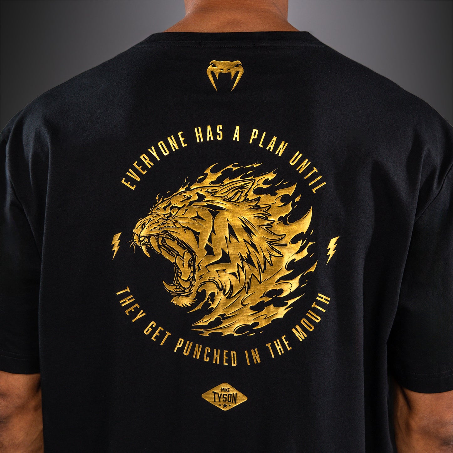 Venum x Mike Tyson Tiger Camiseta Tiger - Negro/Oro