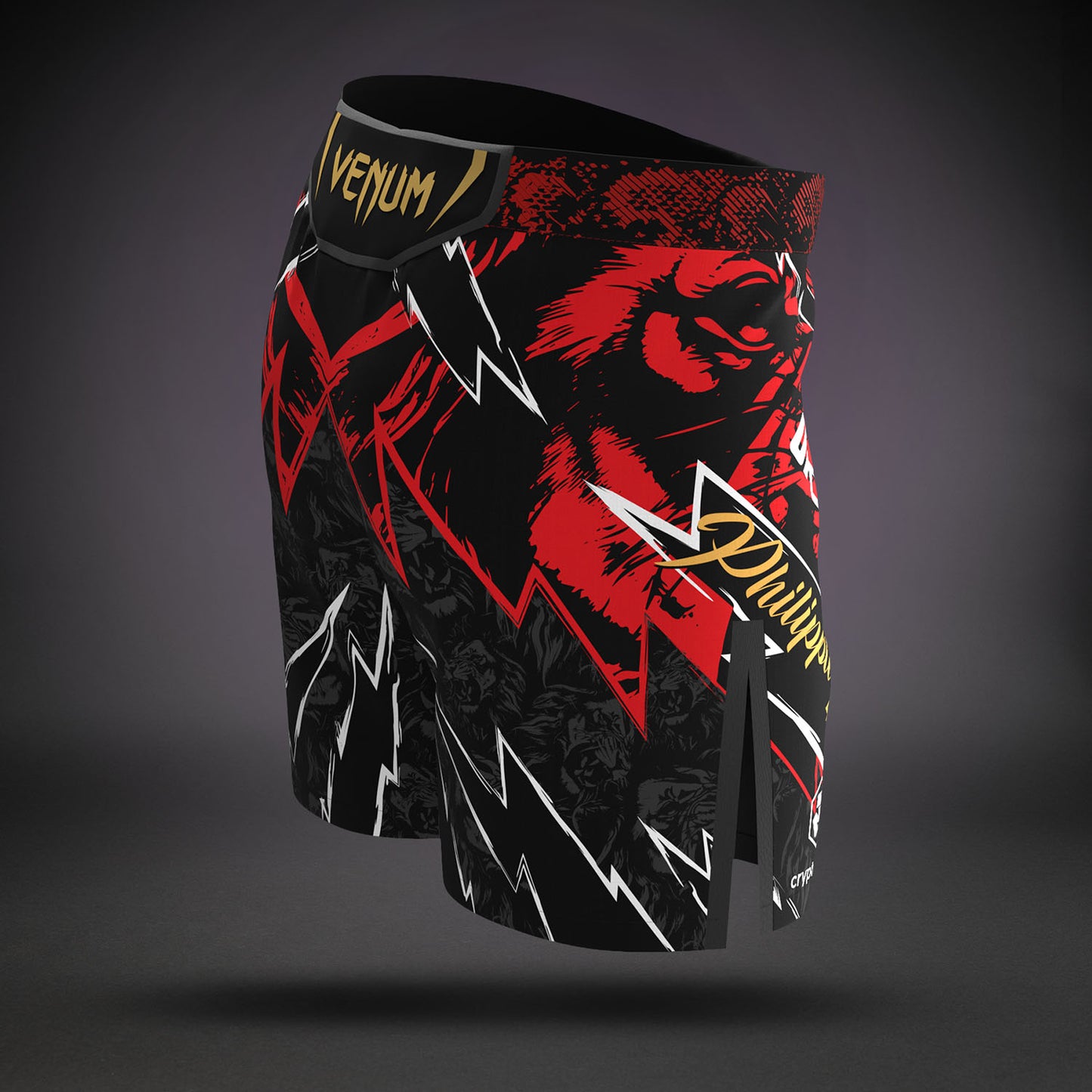 UFC Unrivaled by Venum Jon Jones Pantalones Cortos de Lucha para Hombres - Rojo