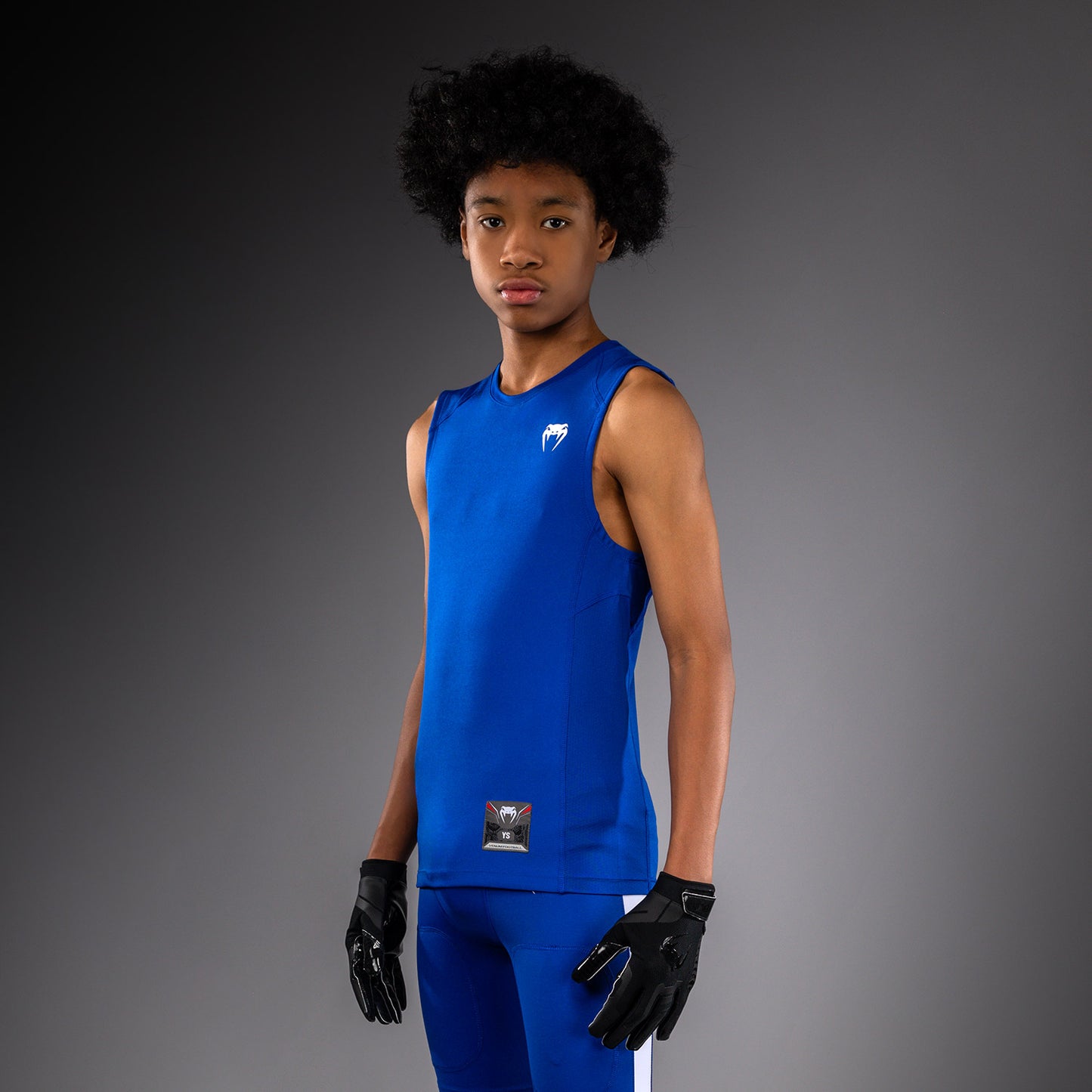 Venum Elite Football Camiseta de Compresión Sin Mangas para Niños - Azul Real