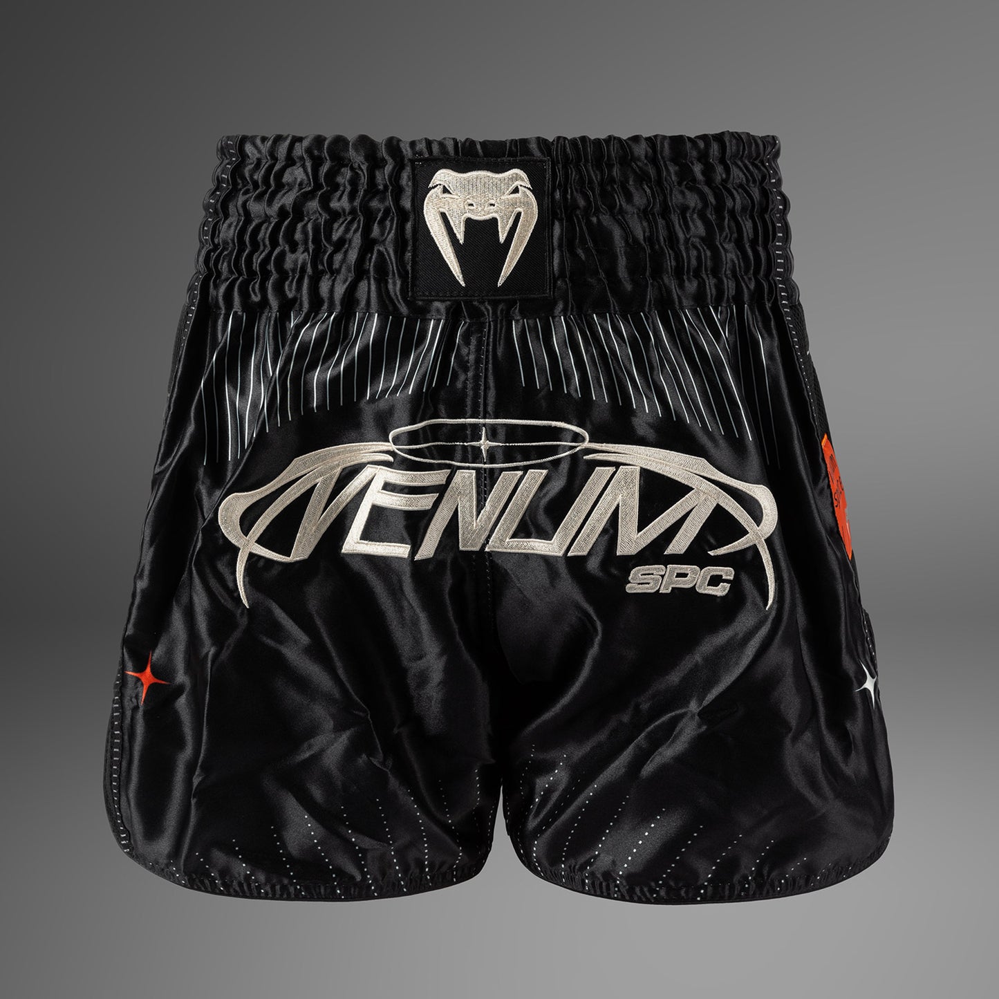Venum Eclipse Pantalones Cortos Muay Thai – Negro/Marfil