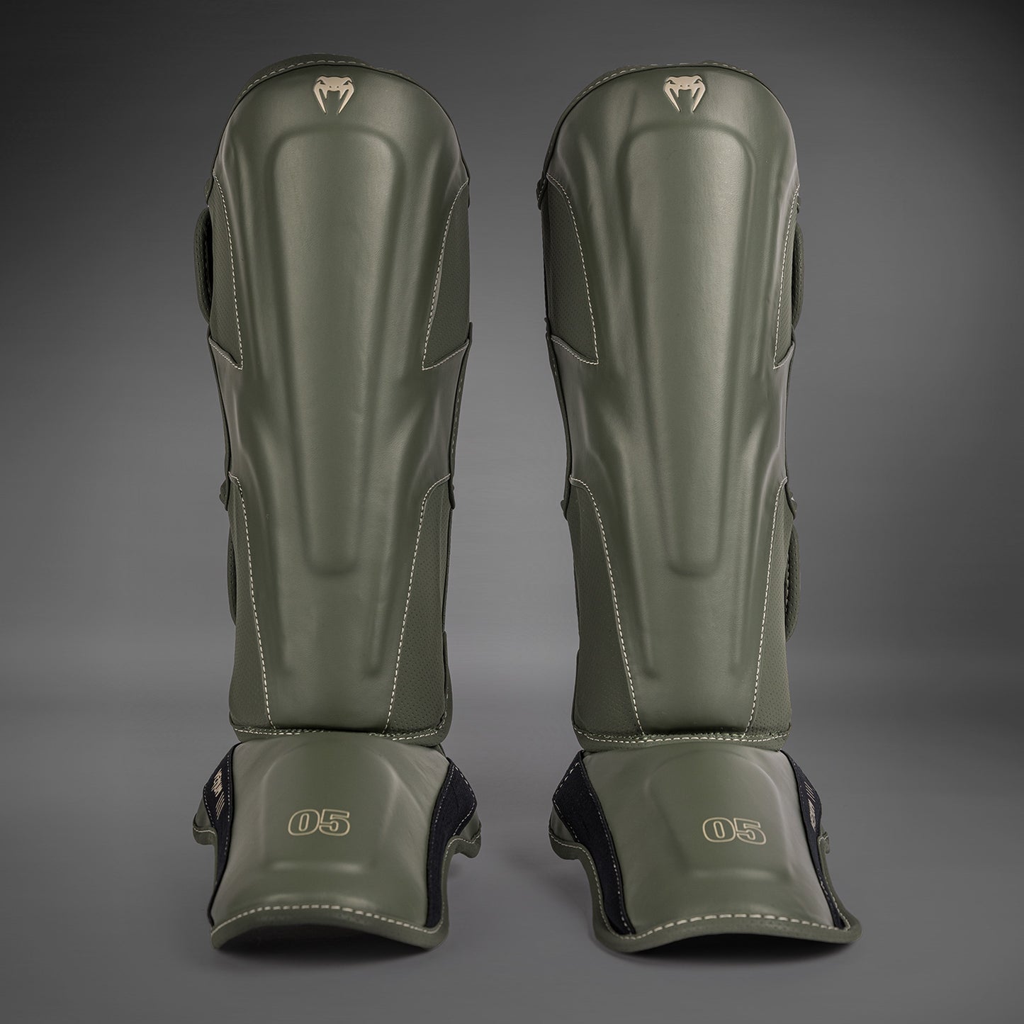Venum Impact Evo Espinilleras - Verde Militar
