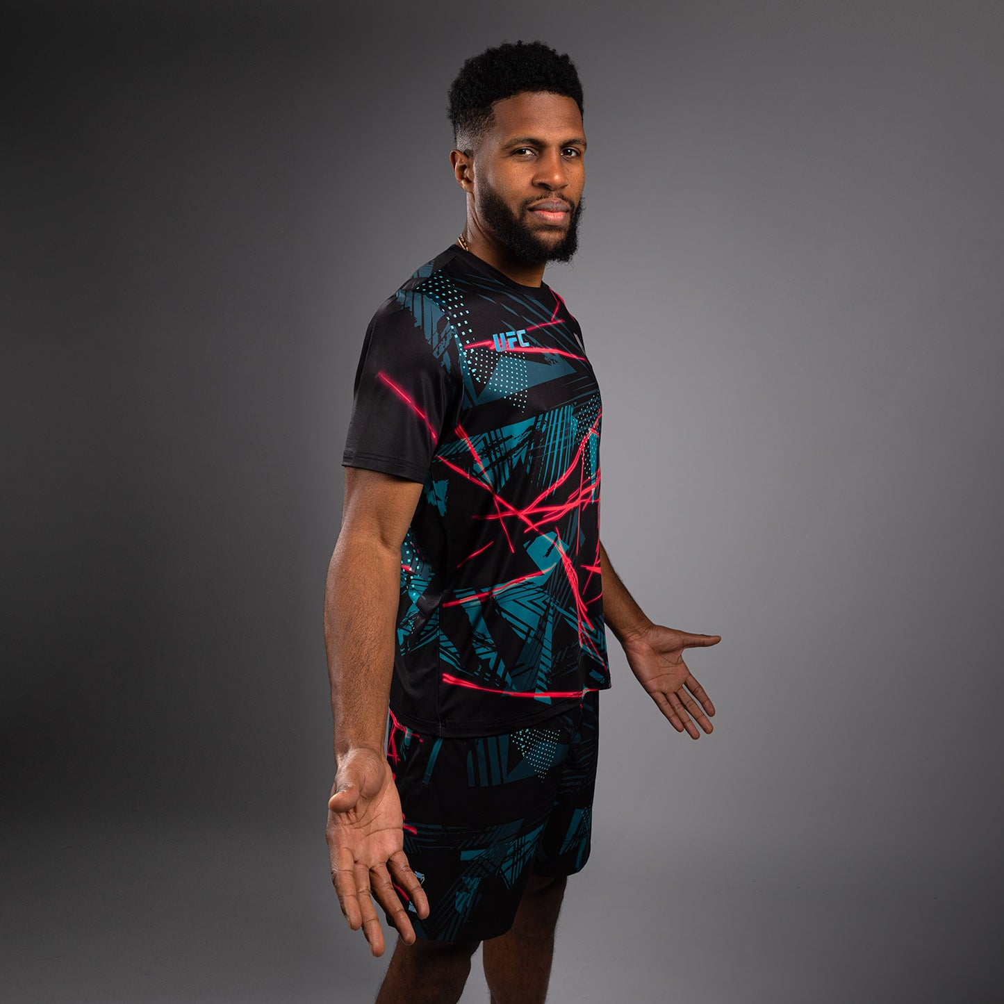 UFC Fusion By Venum Miami Edition Fight Week Camiseta Dry-Tech para hombre - Negra