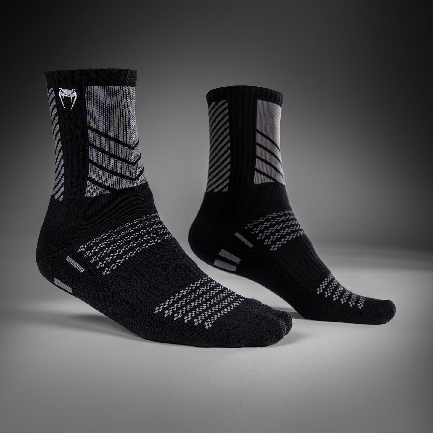 Venum Vector Pack 3 Calcetines Crew - Negro/Gris