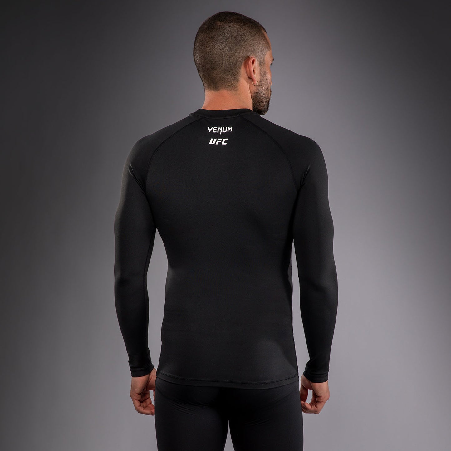 Venum UFC Unity by Venum Authentic Fight Week Rashguard Técnico de Manga Larga para Hombre - Negro