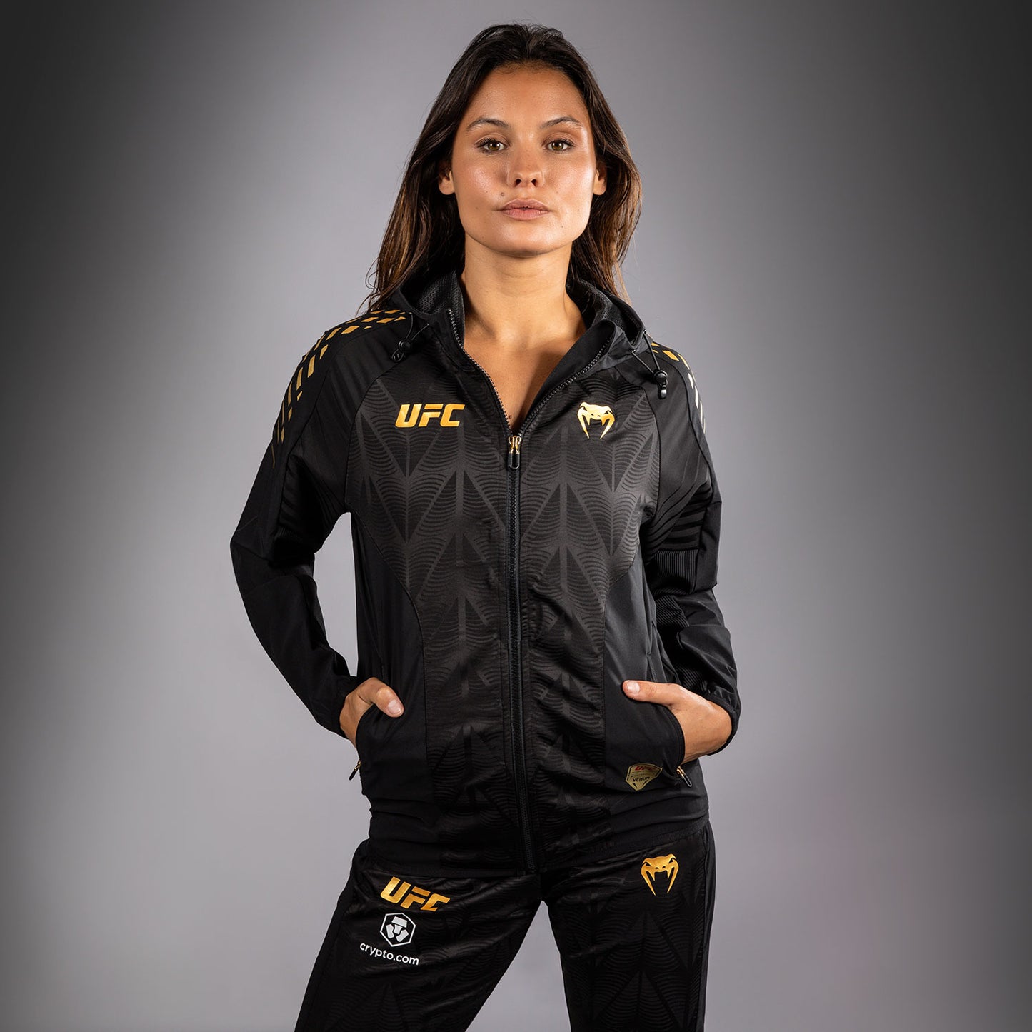 UFC Zenith by Venum Authentic Fight Night Sudadera de walkout Mujer - Champion