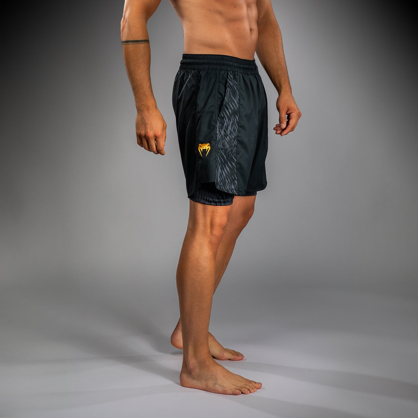 Venum x Chimaev Pantalones Cortos de Entrenamiento  - Negro/Gris