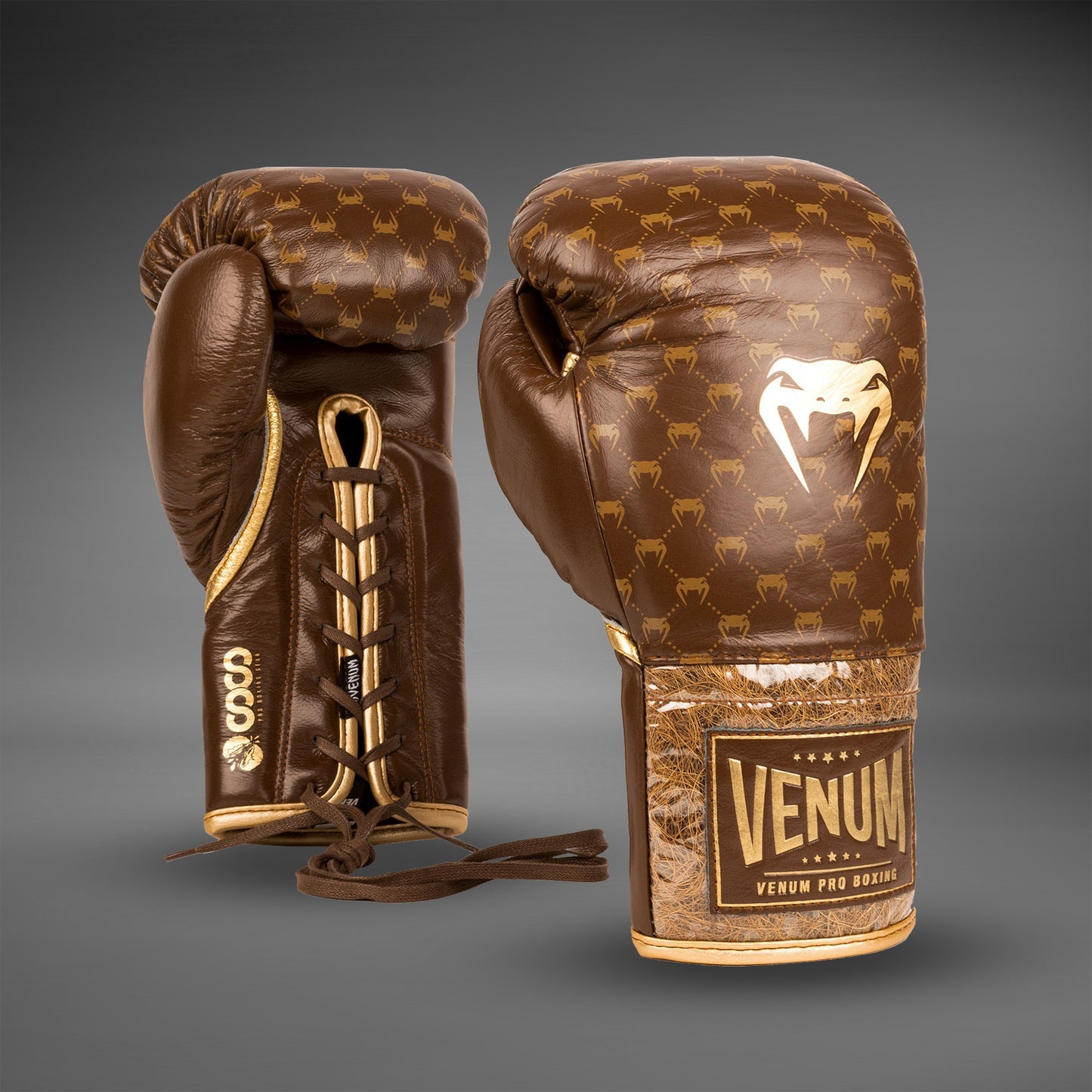 Guantes de boxeo Venum Coco Monogram Pro  - Marrón grisáceo