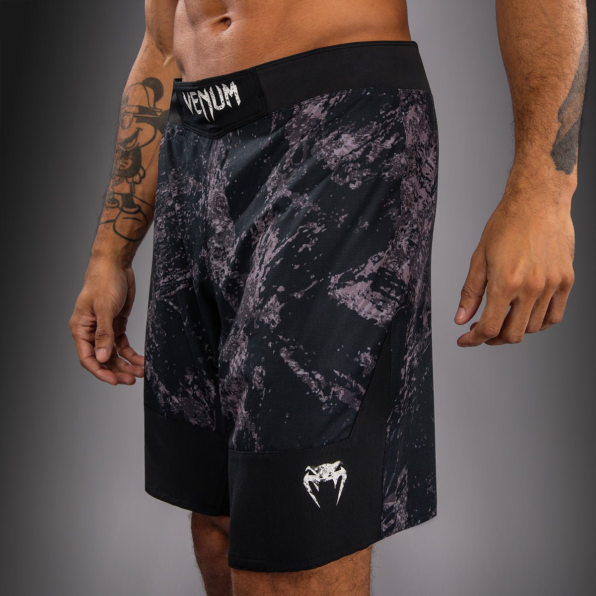 Venum Rage & Workout Short de Combate - Negro/Gris