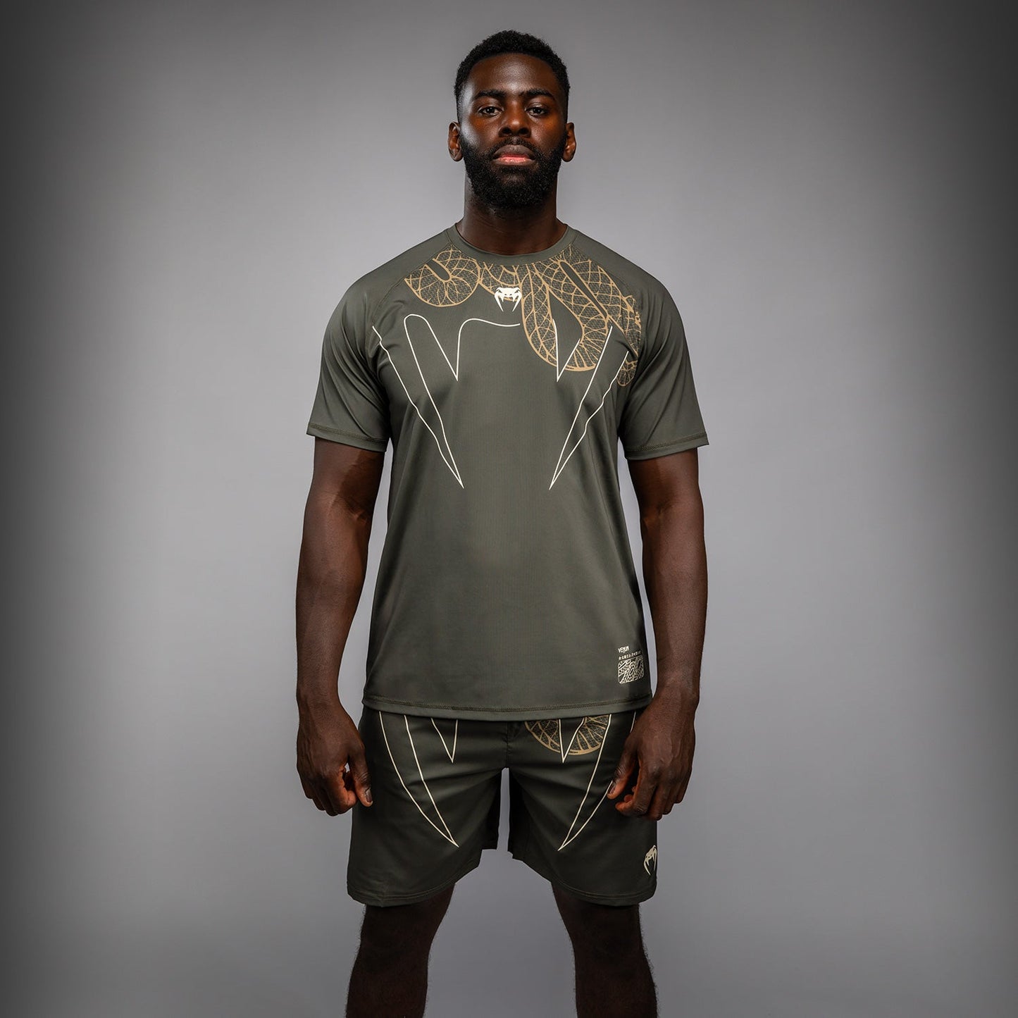 Venum Serpenti Dry Tech Camiseta – Caqui/Bronce/Marfil