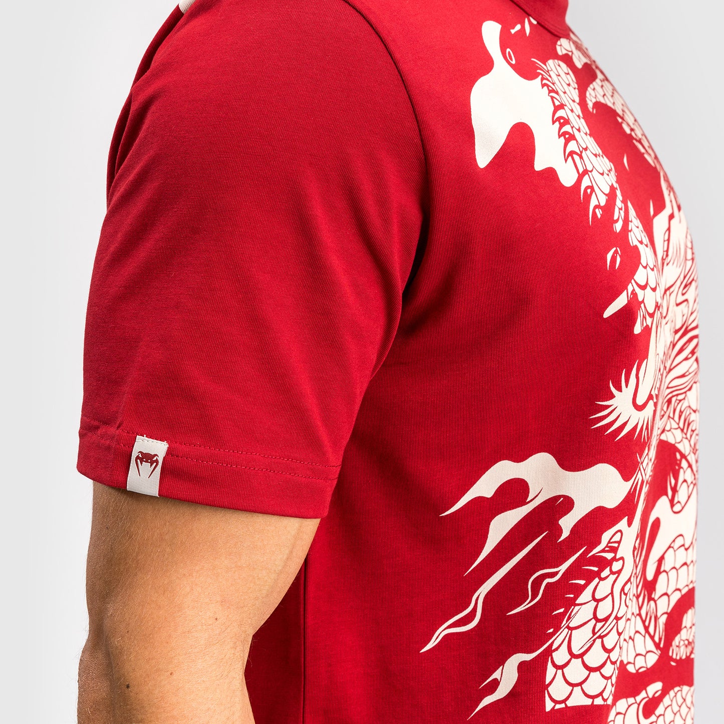 Venum Dragon’s Flight Camiseta para hombre - Rojo cereza/Blanco crema