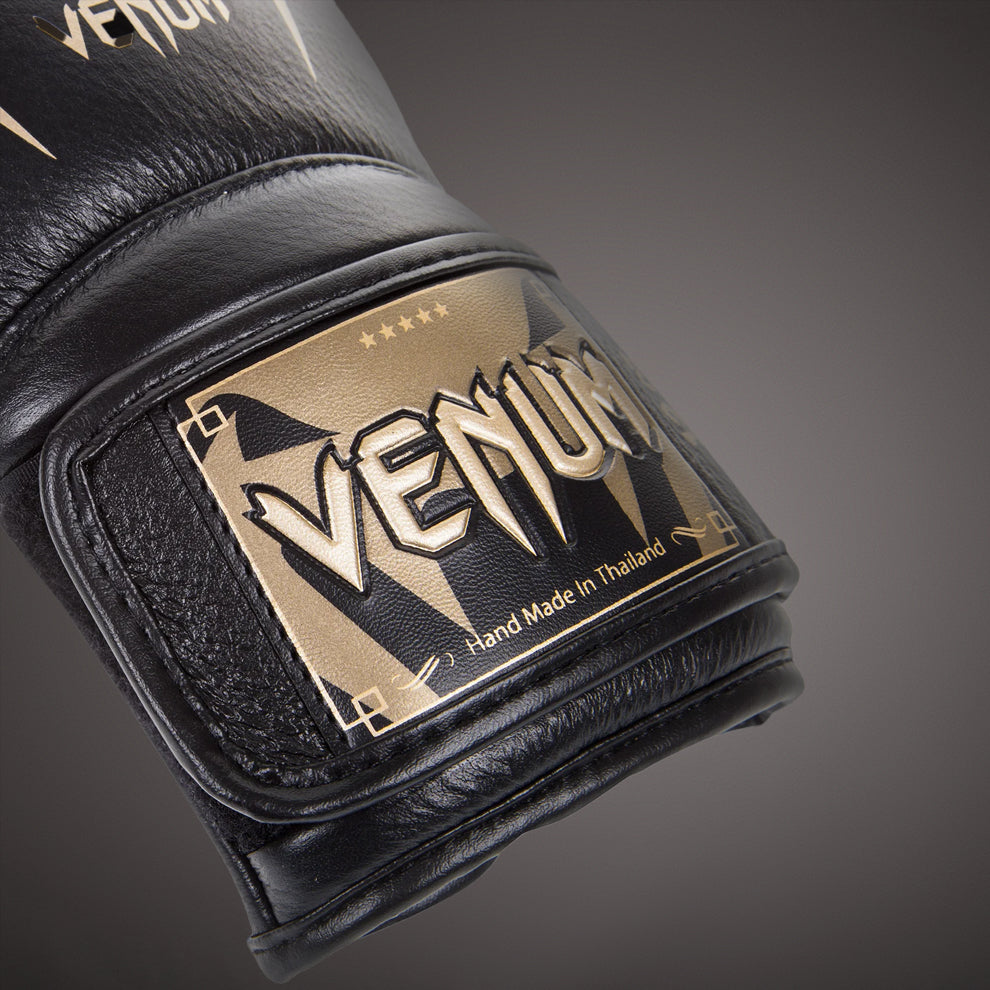 Guantes de Boxeo Venum Giant 3.0 - Cuero Nappa Negro Oro